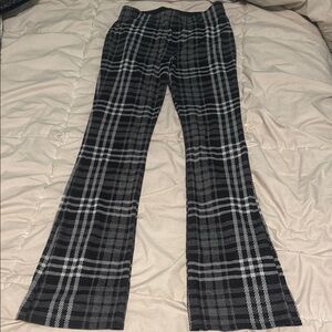 AE Black and White Plaid Pants